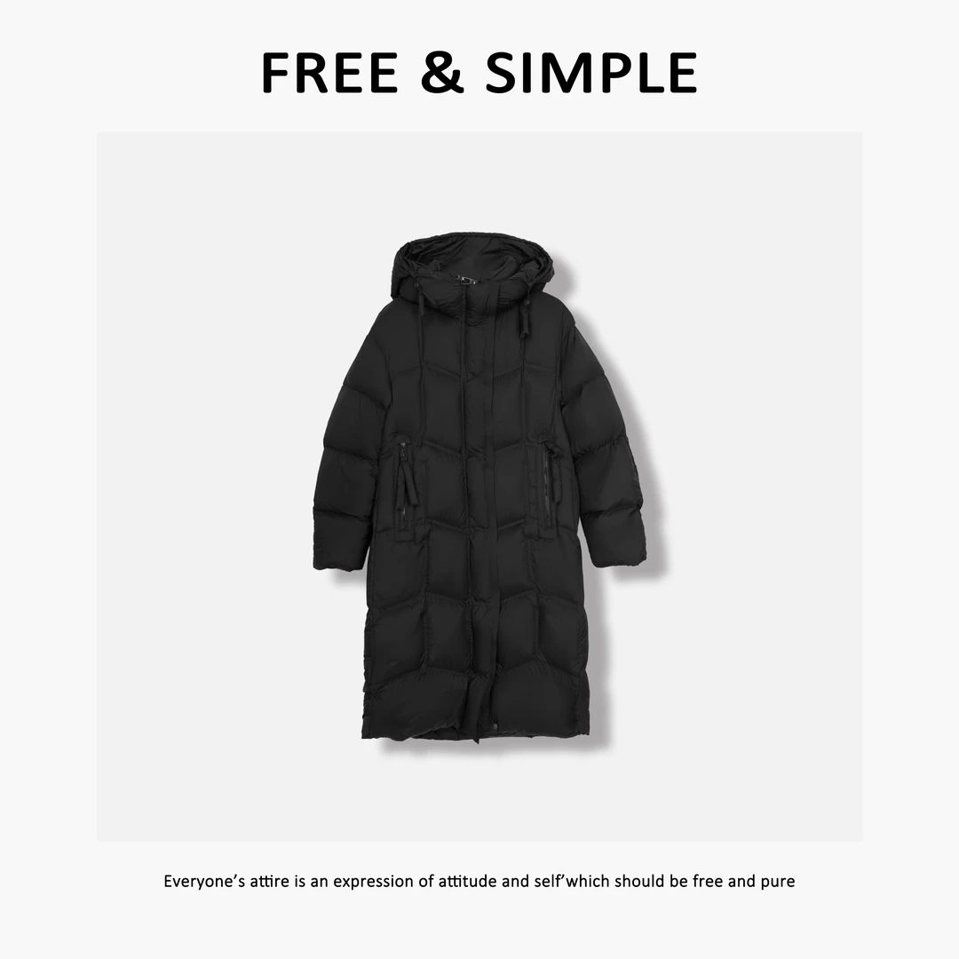 Free&Simple-‘保命服’秋冬款加厚款时尚韩版长款羽绒服-CHA725