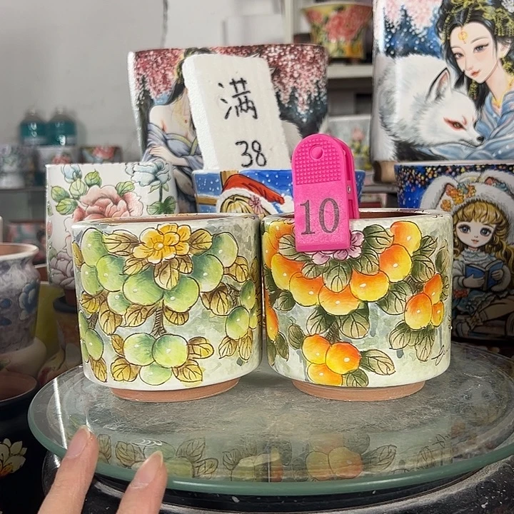 景德镇手绘花盆性价比超高