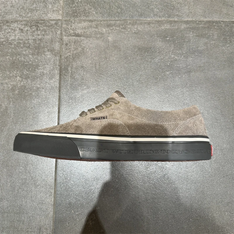 【钢印版】灰棕色全真皮翻毛皮低帮男女板鞋复古百搭休闲鞋时尚