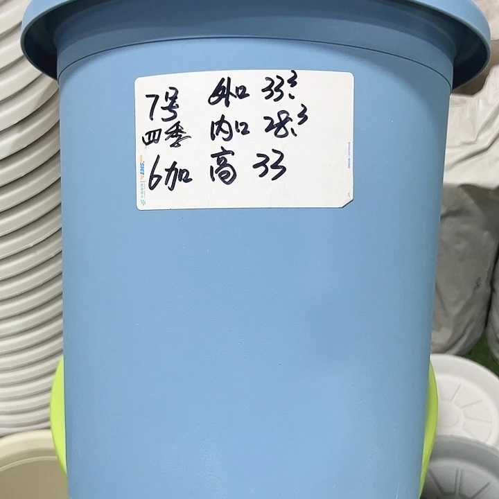 特价7号四季口33高33蓝色无托4只