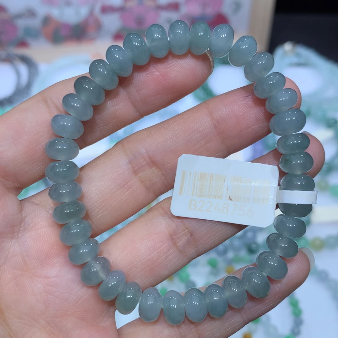 翡翠未镶嵌手链天然