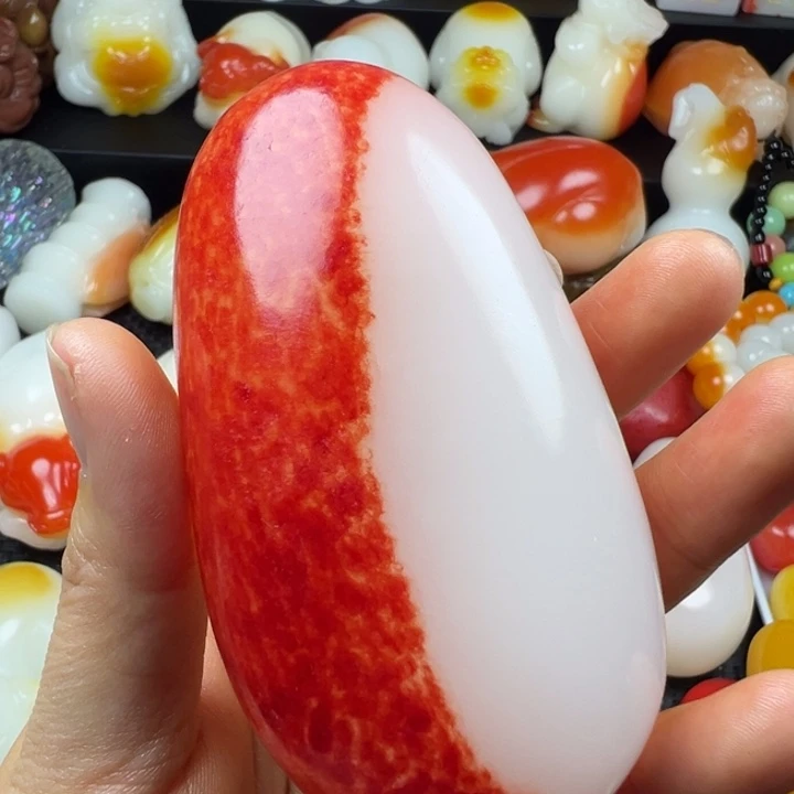 新疆戈壁五彩石金丝