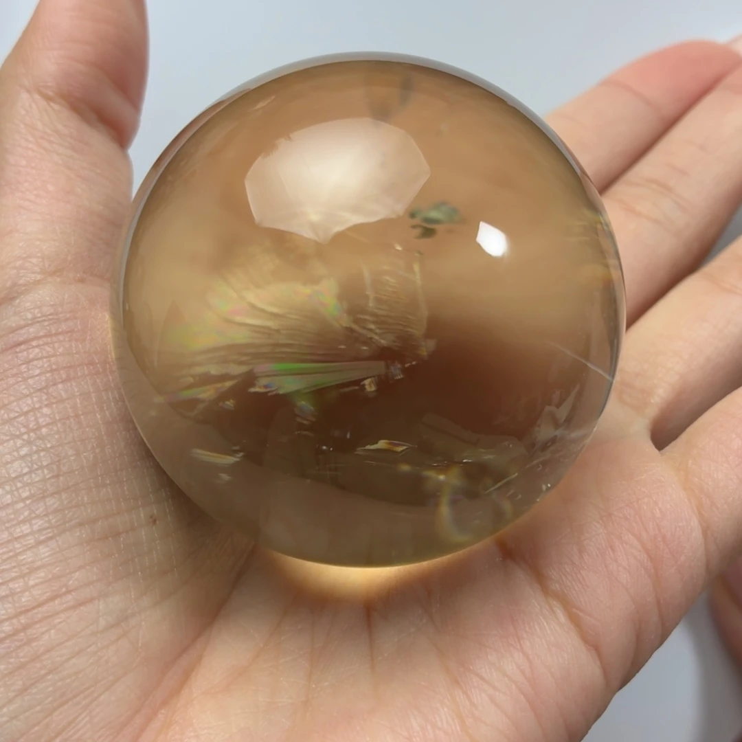 未镶嵌黄晶珠宝半成品54.4mm