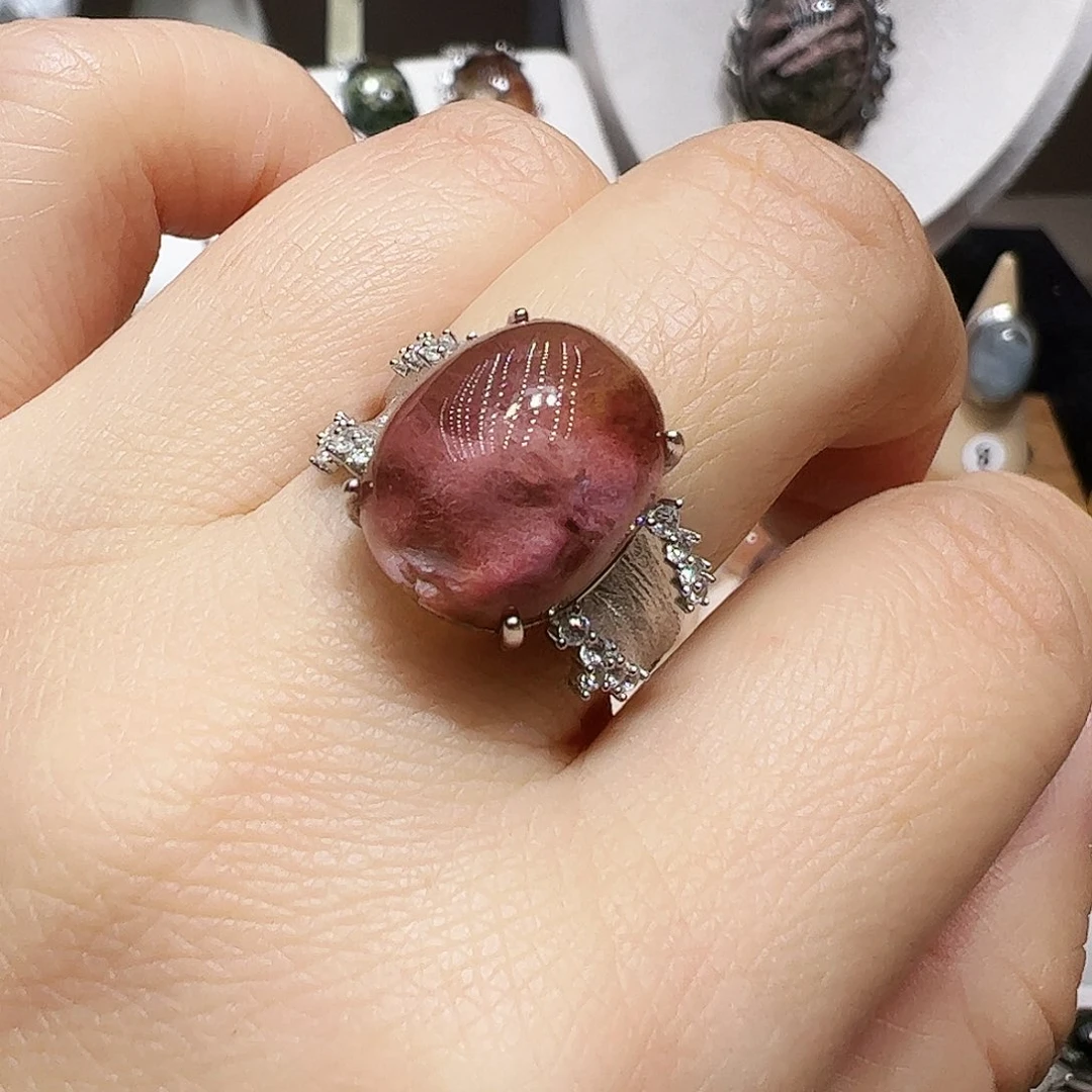 M***l银S925镶嵌珠宝半成品水晶