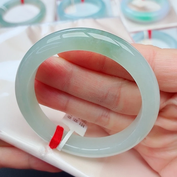 翡翠未镶嵌手镯13号-53圈口