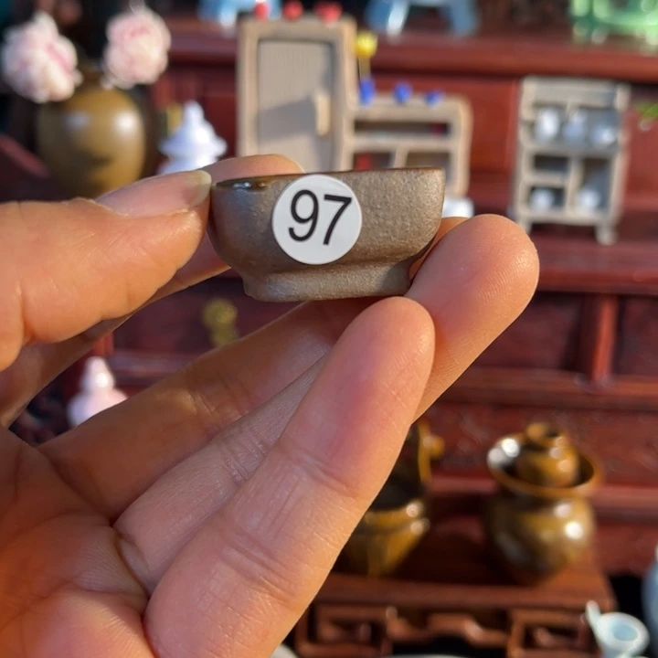 摆件微陶老王迷你花瓶