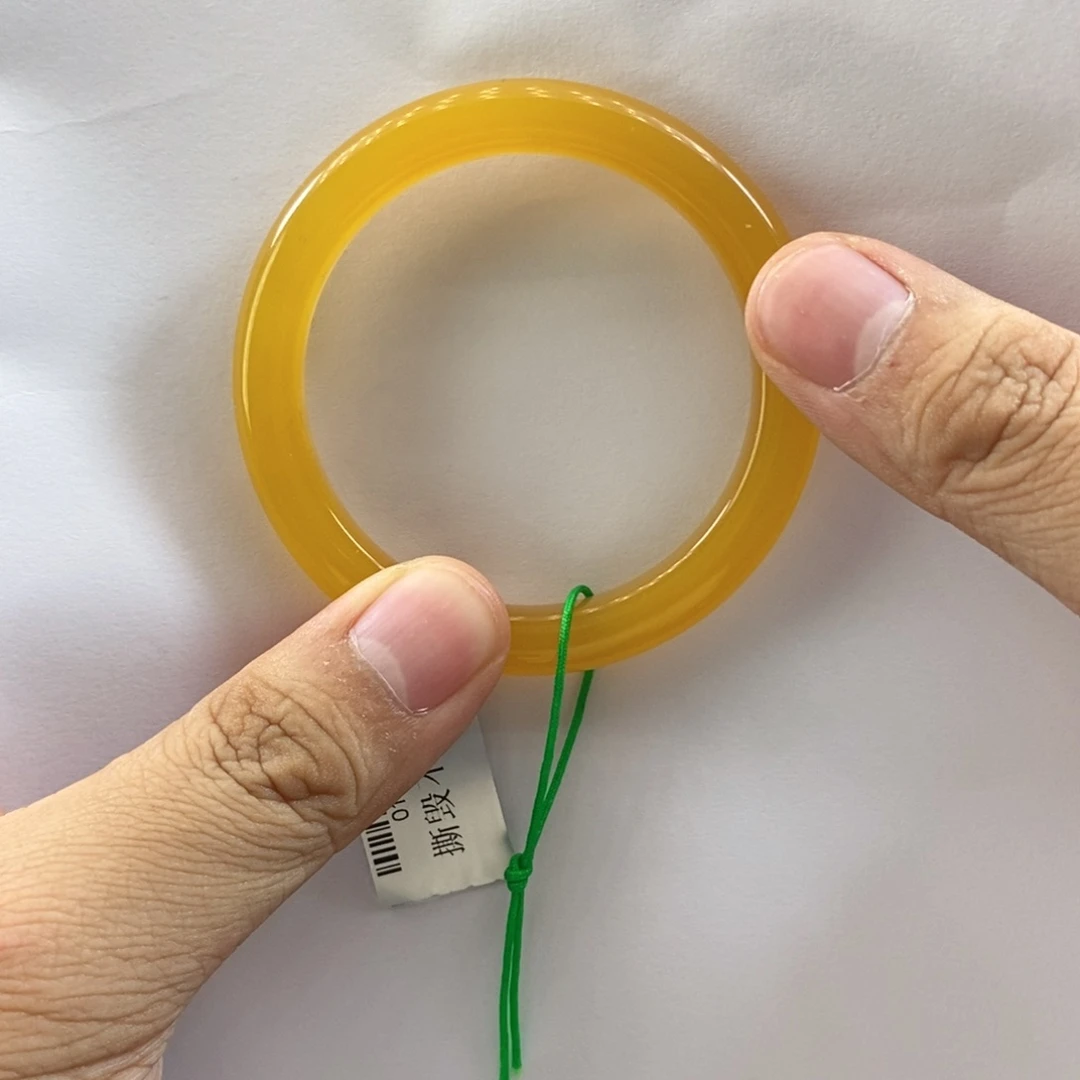 石英质玉（黄龙玉）未镶嵌手镯