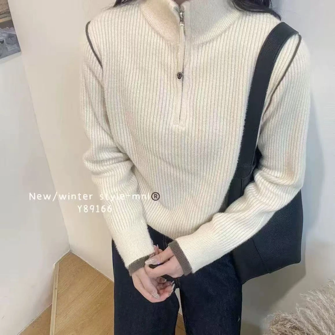 【洛尔专属】新款百搭时尚简约针织衫LZ89166