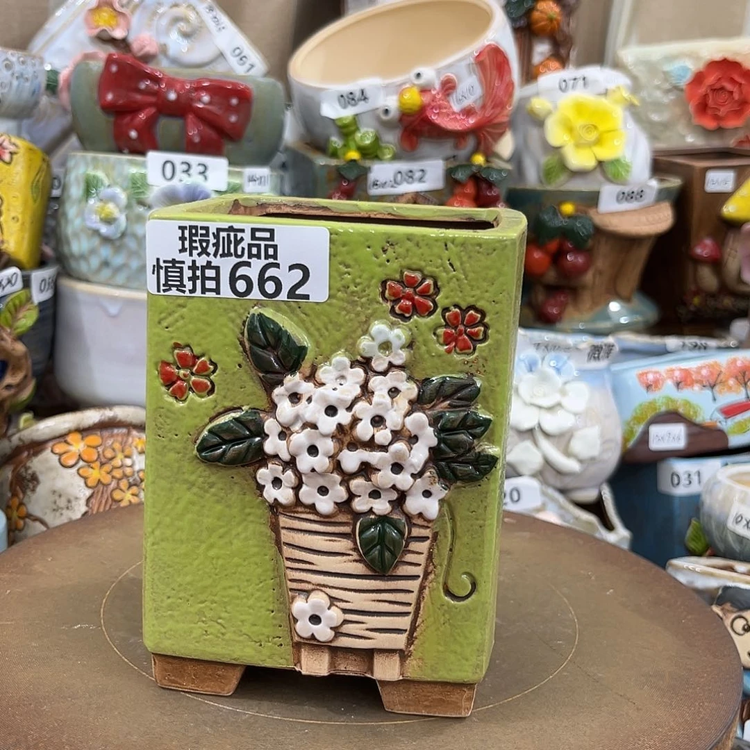 ᜊ****ᜊ粗陶多肉花盆花盆瑕疵662