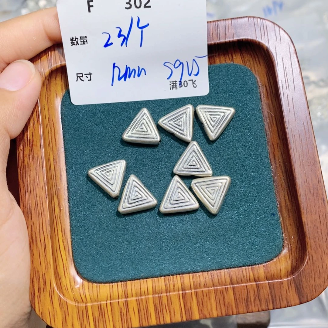 水晶珠宝半成品银S925镶嵌F302