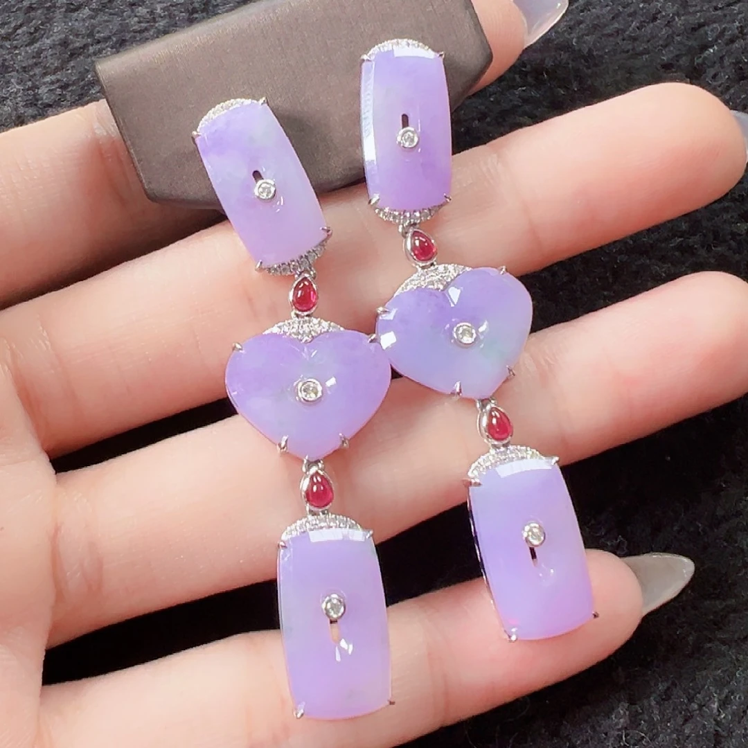 翡翠耳饰18K金镶嵌【清仓福利价】签收后24小时鉴赏期