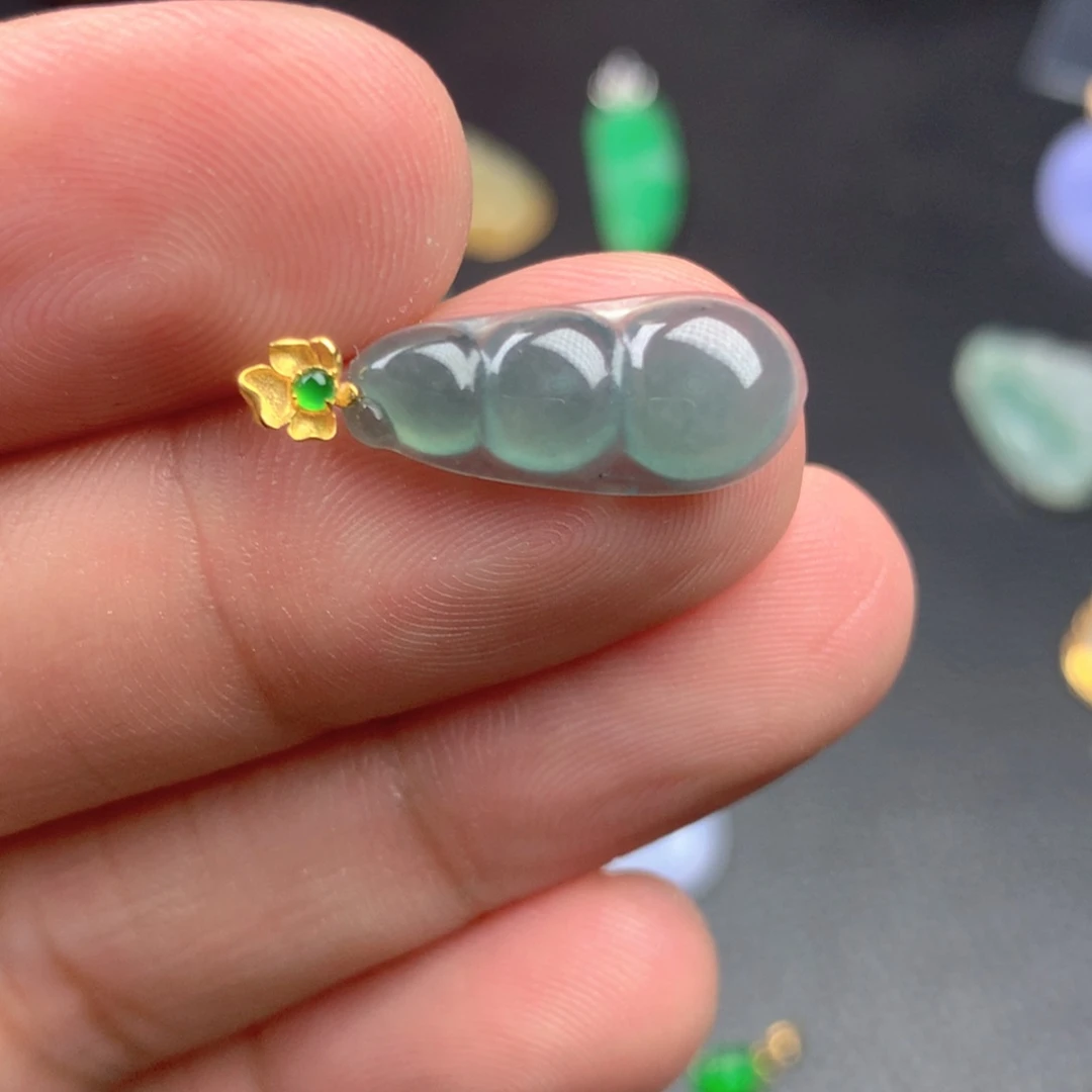 【闪购商品】翡翠18K金镶嵌颈饰翡翠