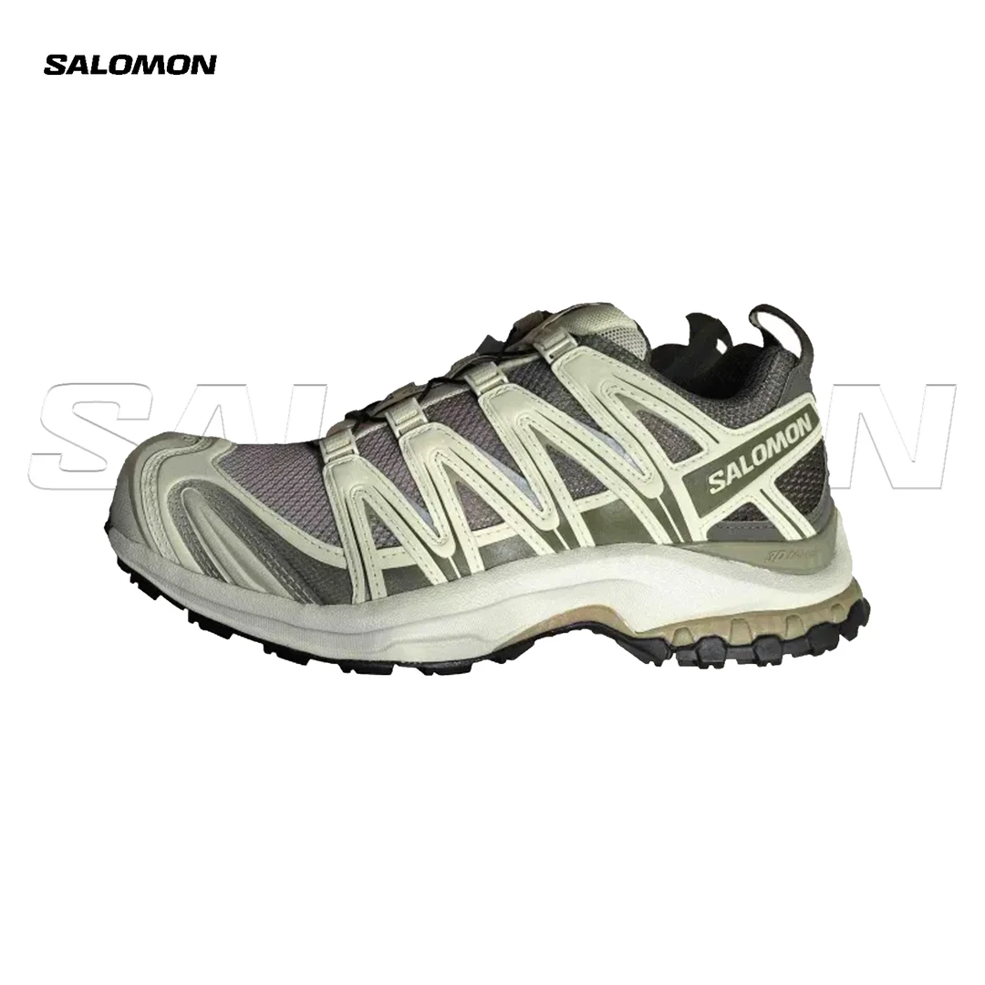 SALOMON 萨洛蒙 XA PRO 3D 石灰色低帮越野户外跑步鞋 478848