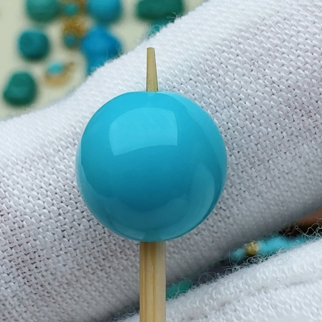 绿松石未镶嵌圆珠9.6