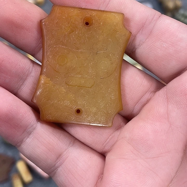 灰***灰和田玉（糖玉）未镶嵌挂件