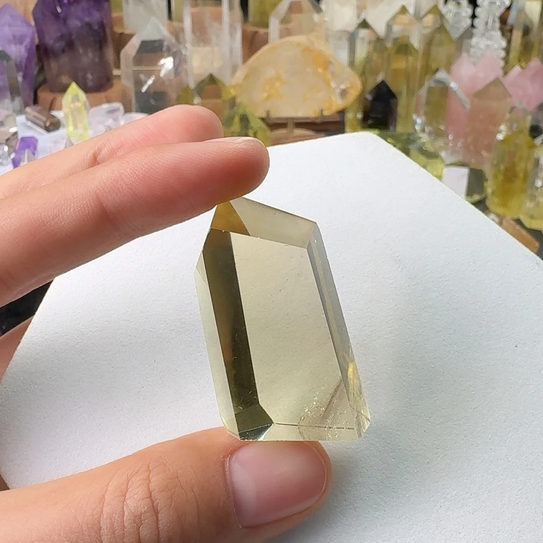 珠宝半成品未镶嵌水晶黄水晶随形