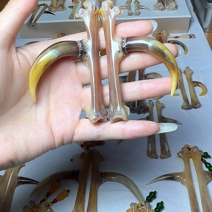 北***司鸡骨(鸡脚)手串/手链鸡爪骨一对
