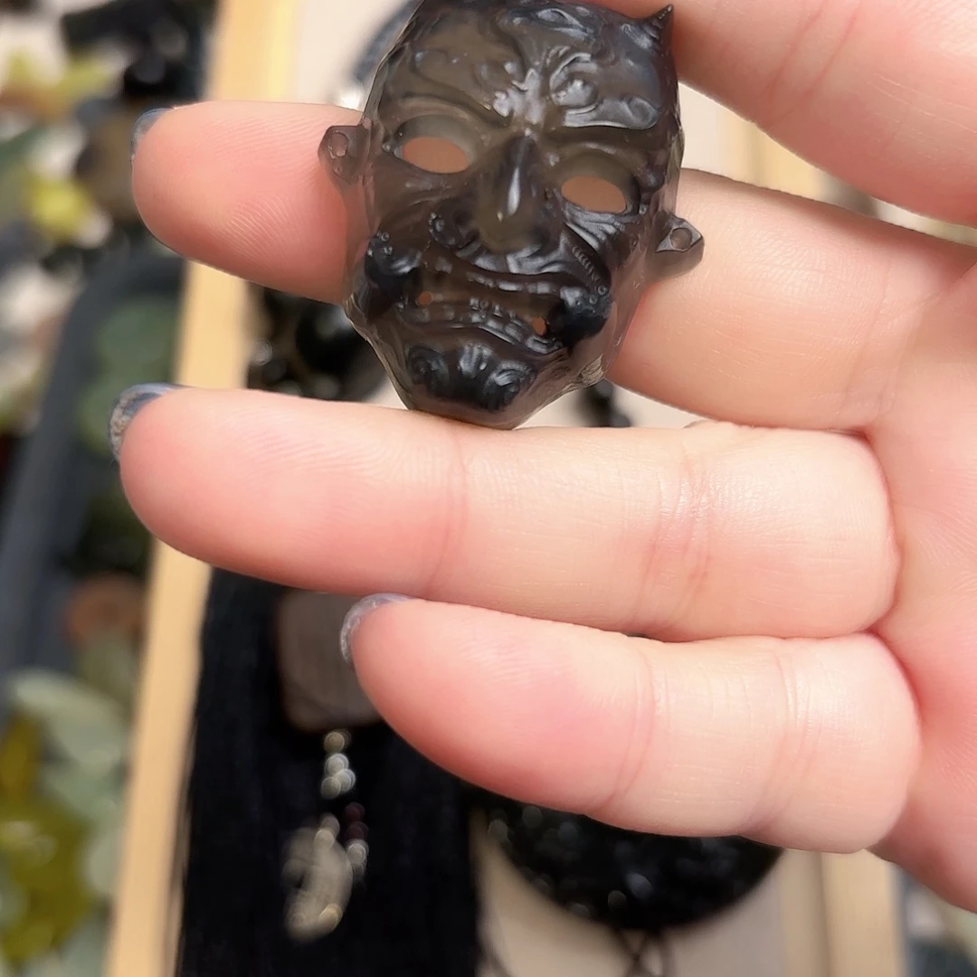 蛇纹石玉合金颈饰