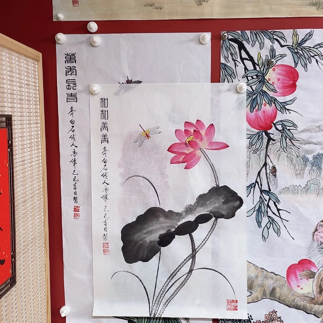 国画冯伟老师手绘国画作品音浩