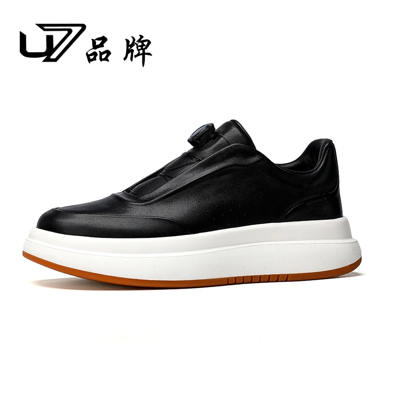 U7品牌男鞋 头层牛皮 有单鞋 有棉鞋 2025新款时尚百搭运动休闲鞋