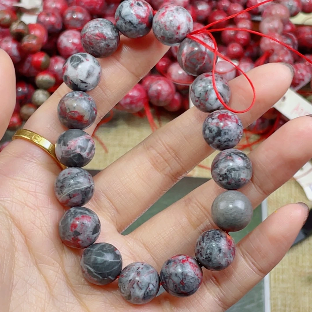 天然辰砂天然原石手串