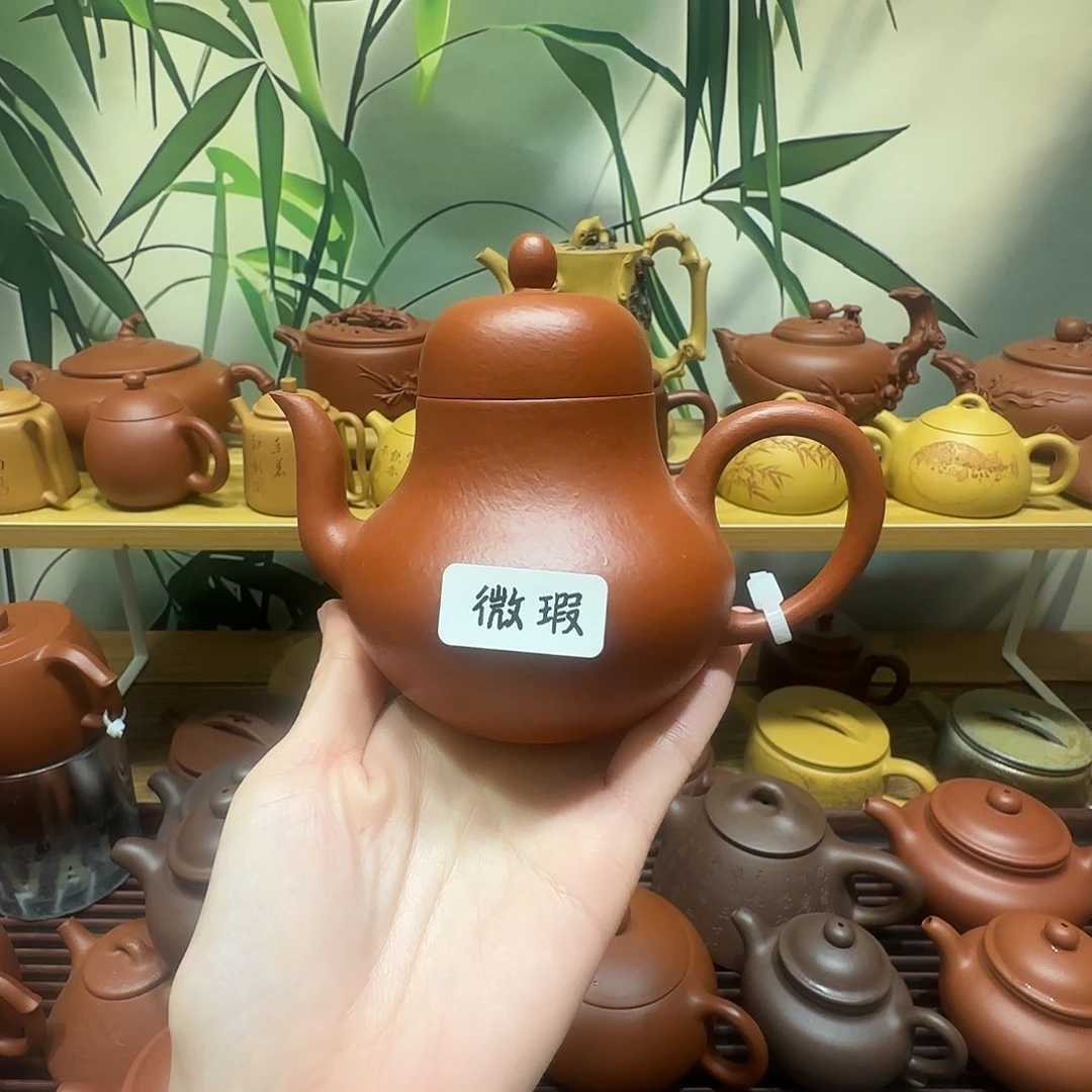 紫砂茶壶微瑕特价国工蒋洁全手工朱泥大红袍思婷230