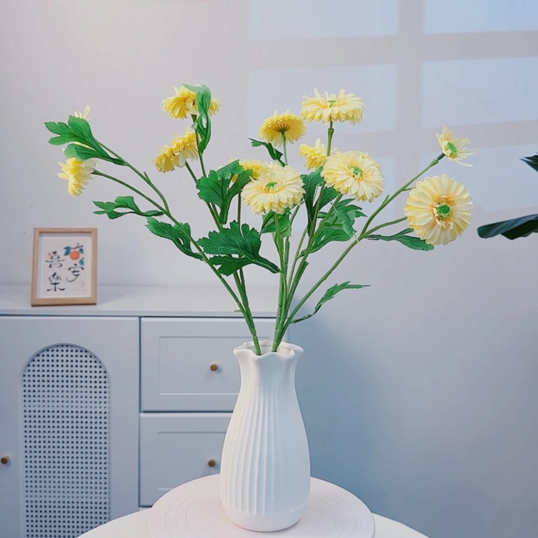 开心菊仿真花假花花束客厅餐桌高档花艺摆件装饰桌面插花