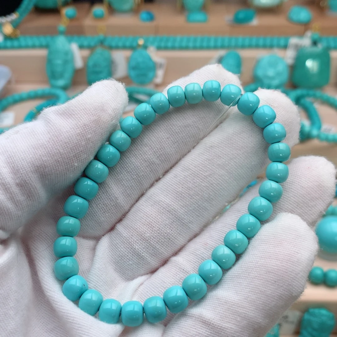 绿松石未镶嵌珠宝奇石6.3mm