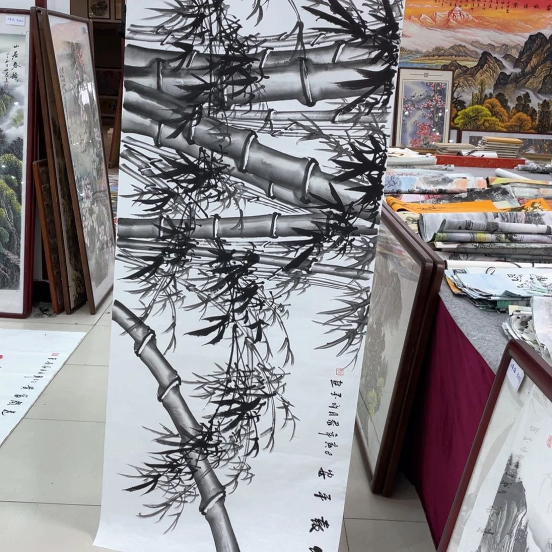 国画纯手绘的花鸟山水