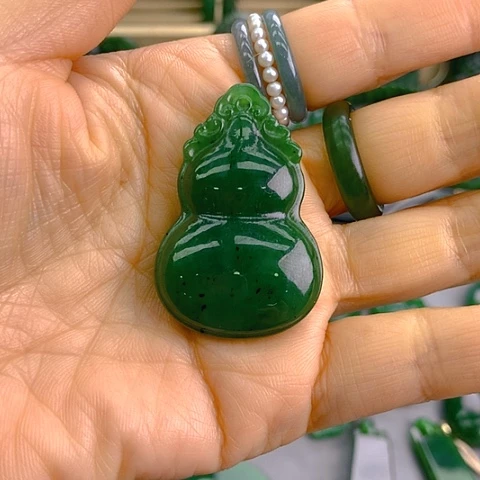 未镶嵌和田玉挂件雪*大葫芦