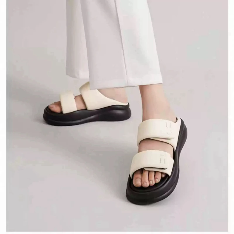 夏季拖厚ins 云感包裹4.5高柔软显腿长