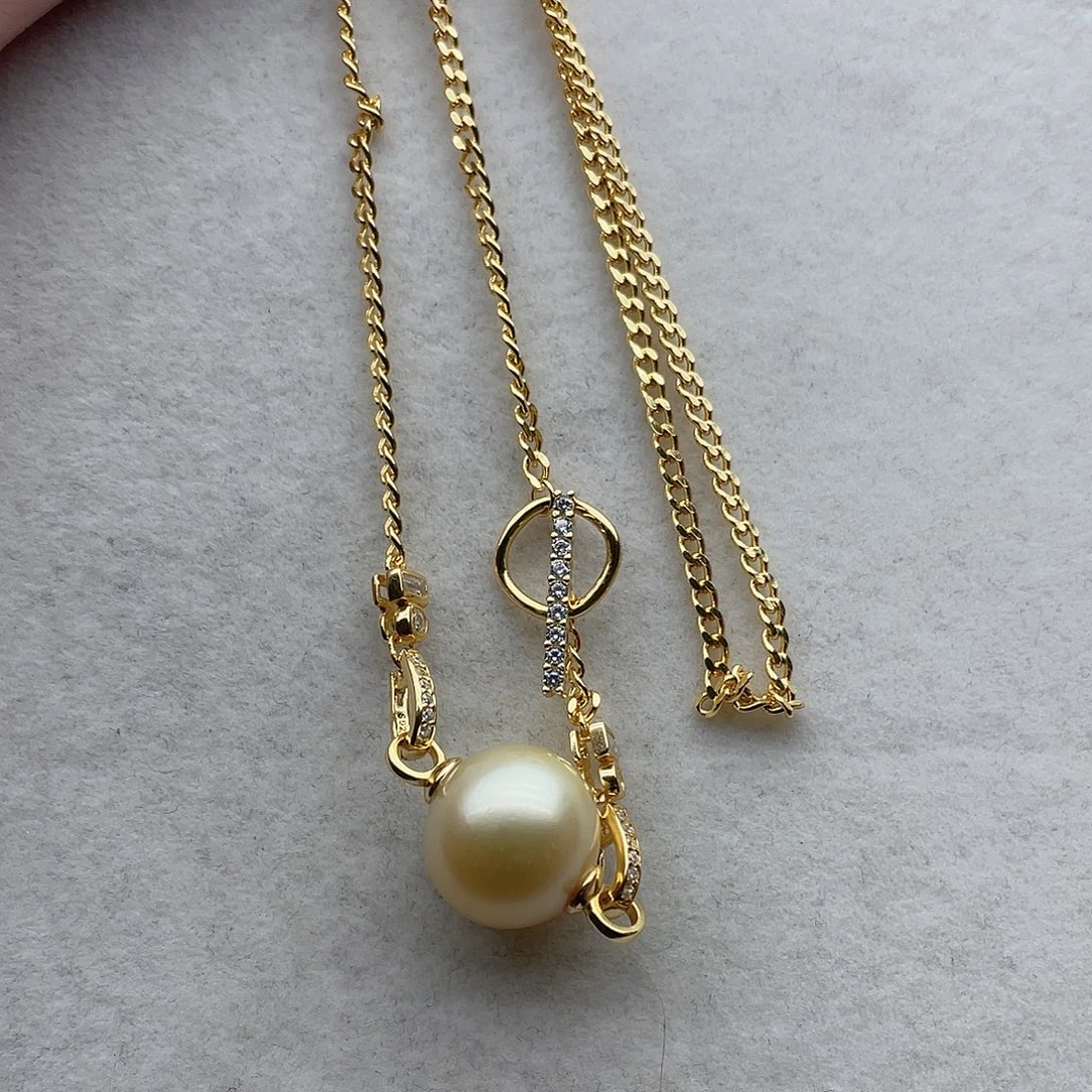 套链54海水珍珠银S925镶嵌