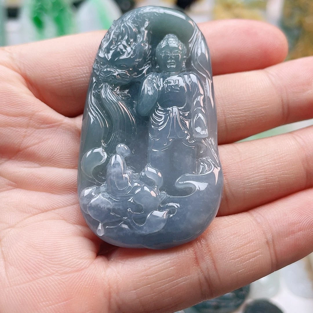 翡翠颈饰未镶嵌阿弥陀佛