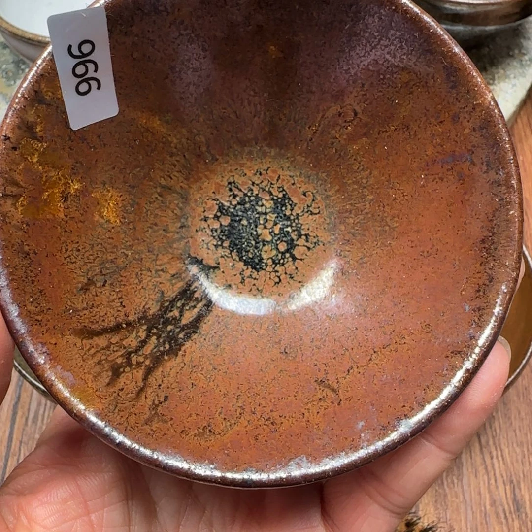 柴烧建盏茶盏茶杯966