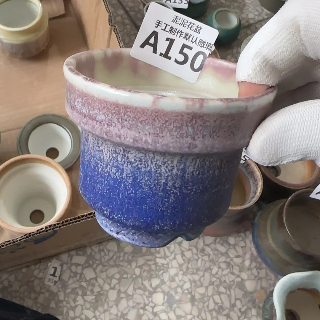 瓷片景德镇手工花盆默认微瑕