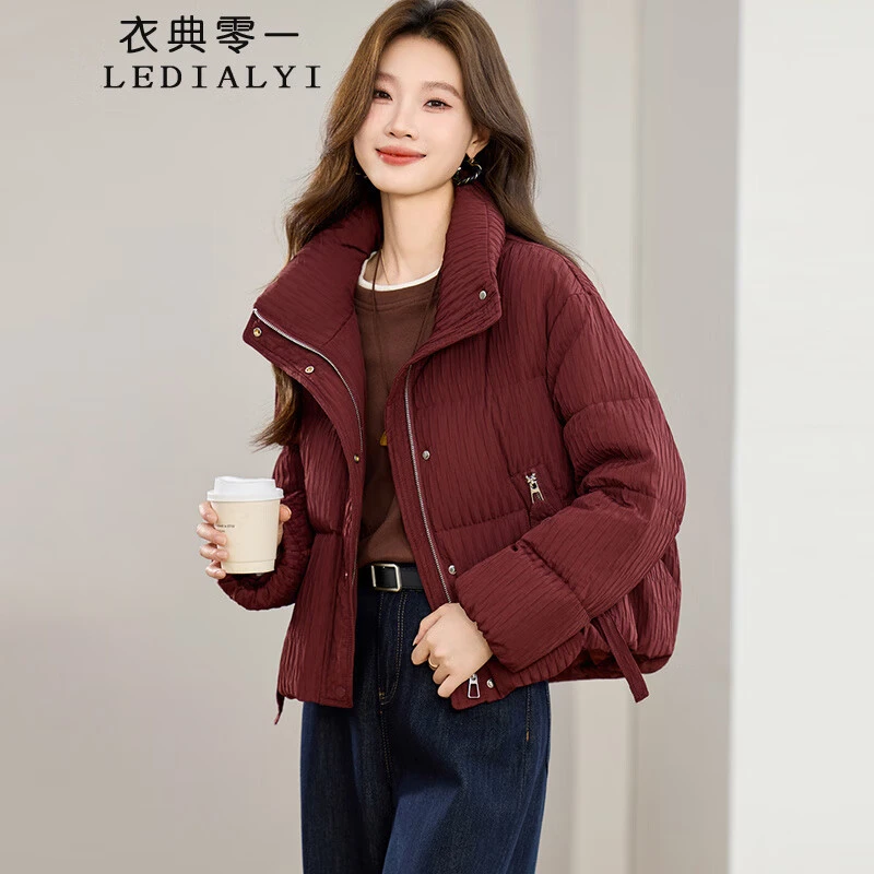 时尚羽绒服女短款2025年冬季新款高端时尚洋气加厚保暖白鸭绒外套