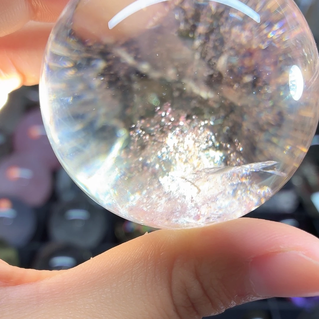 未镶嵌水晶珠宝半成品粉阿塞55