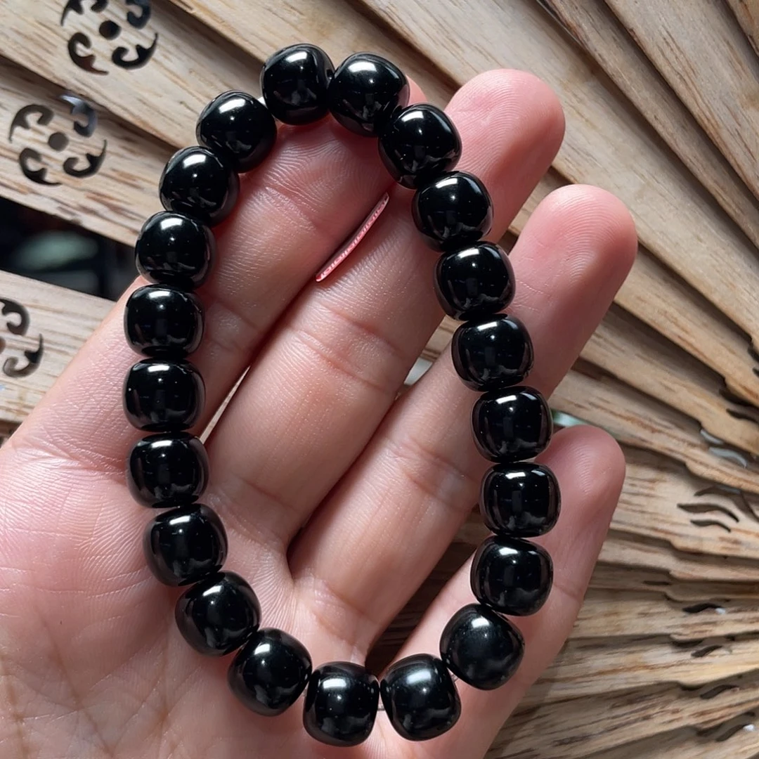 手串未镶嵌和田玉黑9.10老