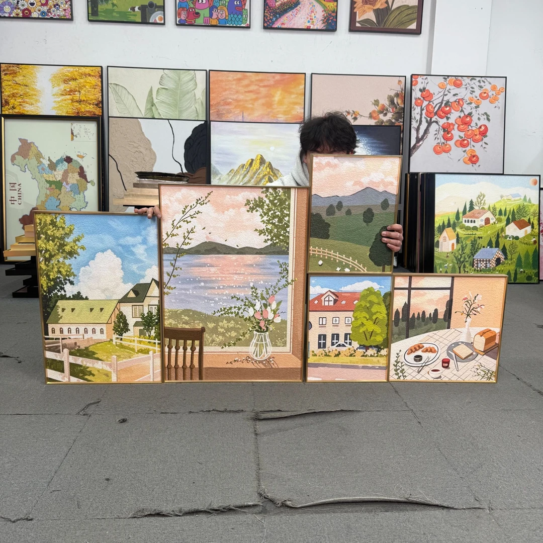 法式静物ins风装饰画法式沙发背景墙壁画小众艺术组合画500