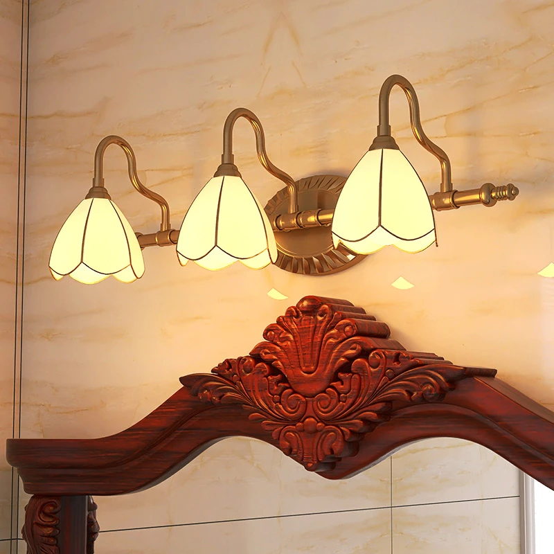 欧式简约LED镜前灯 浴室卫生间镜柜灯创意洗漱台梳妆灯卧室化妆灯