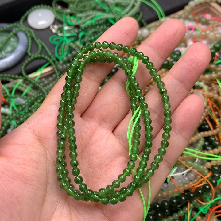 和田玉未镶嵌手链63