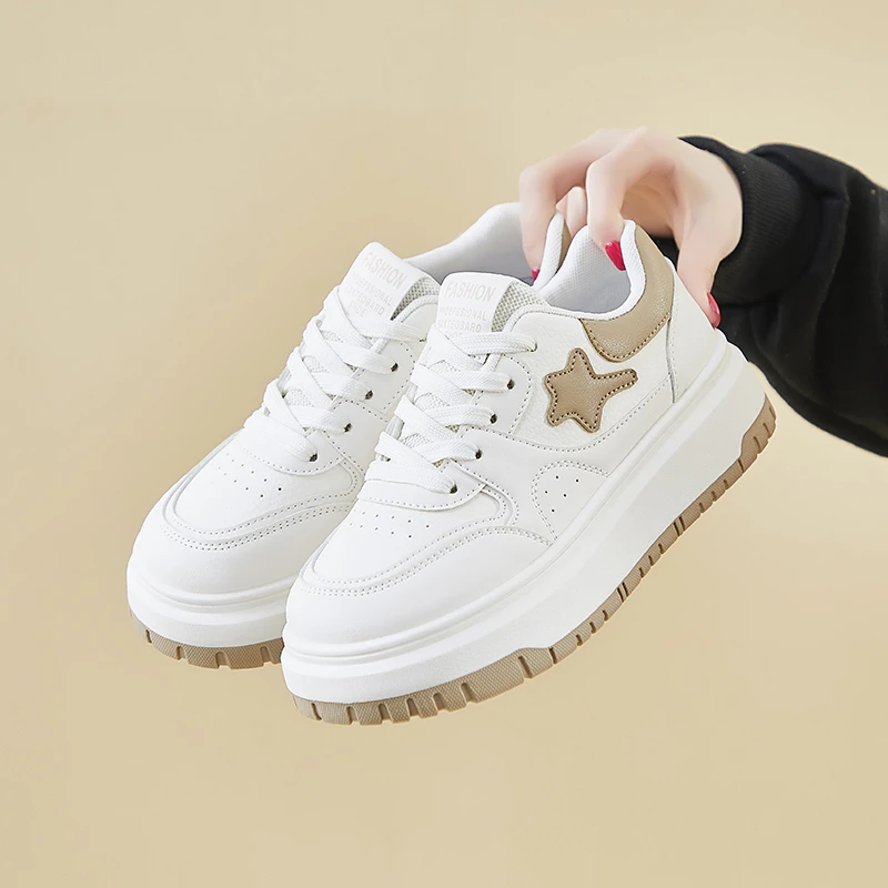 2025春季小白鞋新款韩版ins女学生厚底增高运动板鞋休闲街拍KT265