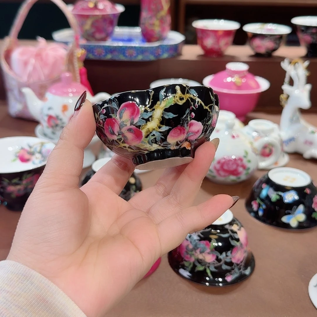 珐琅彩主人杯茶具