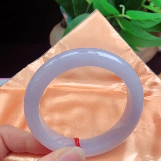 翡翠手镯未镶嵌      正圈56+ 冰紫罗兰