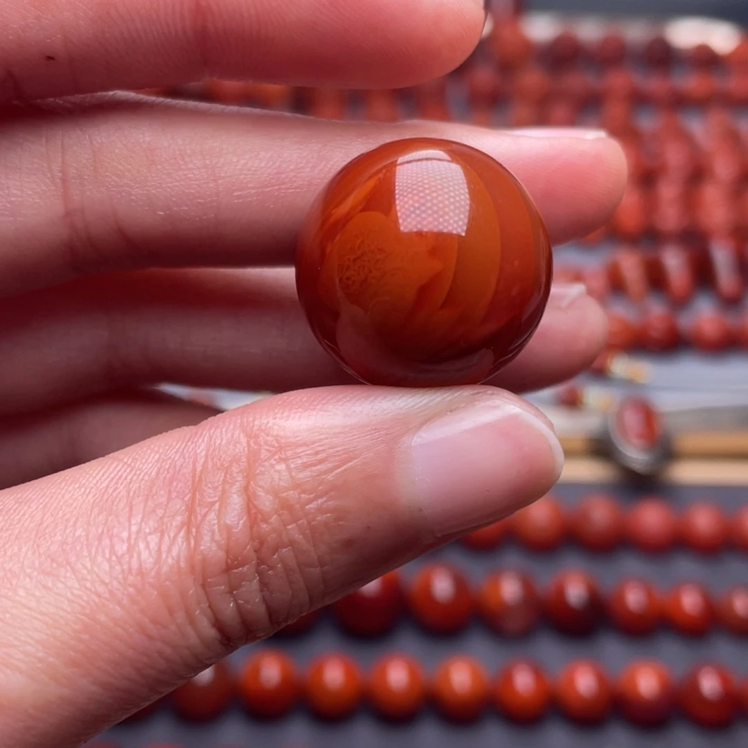 南红玛瑙未镶嵌其他W20.8瓦西双色圆珠