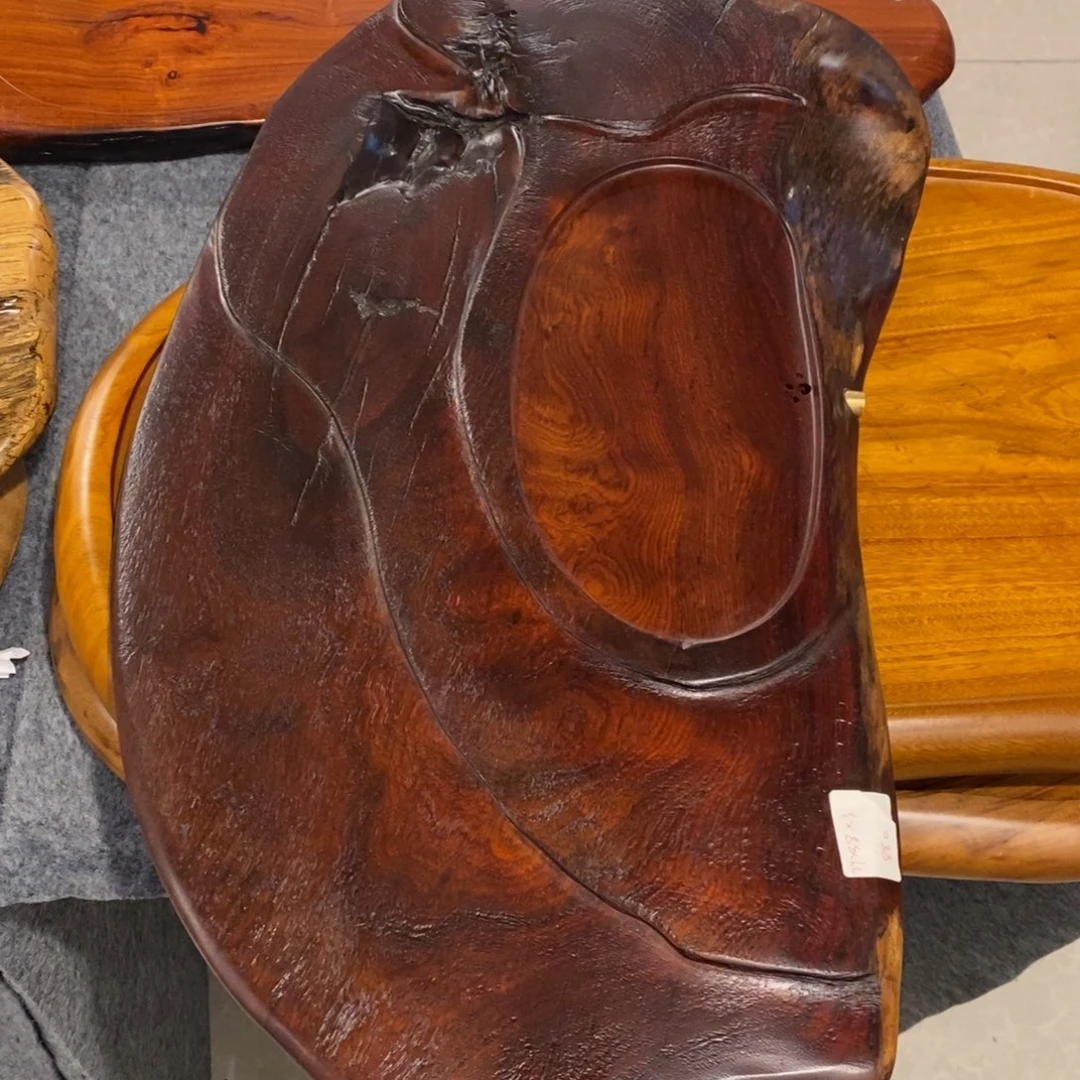 用****4花梨木自然随形茶盘瑕疵不退不换