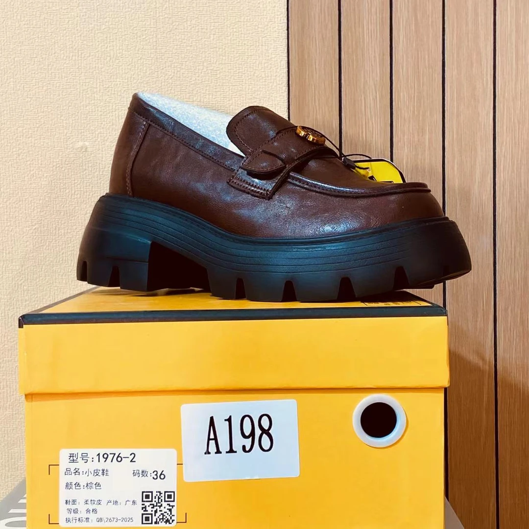 【清仓】2025小个子厚底平增高百搭女鞋A198
