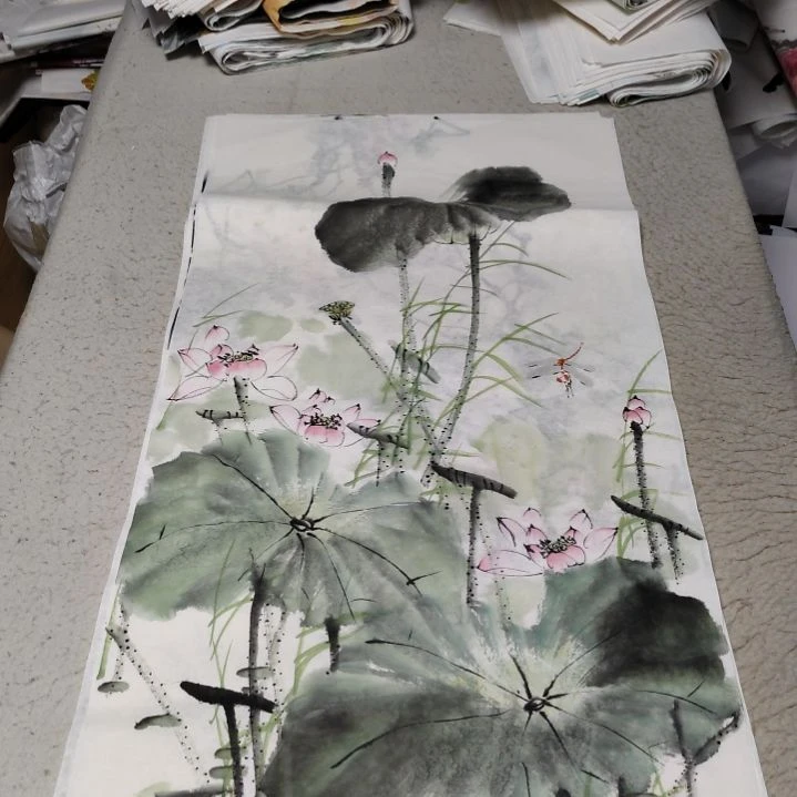 大***千国画国画花鸟花鸟国画