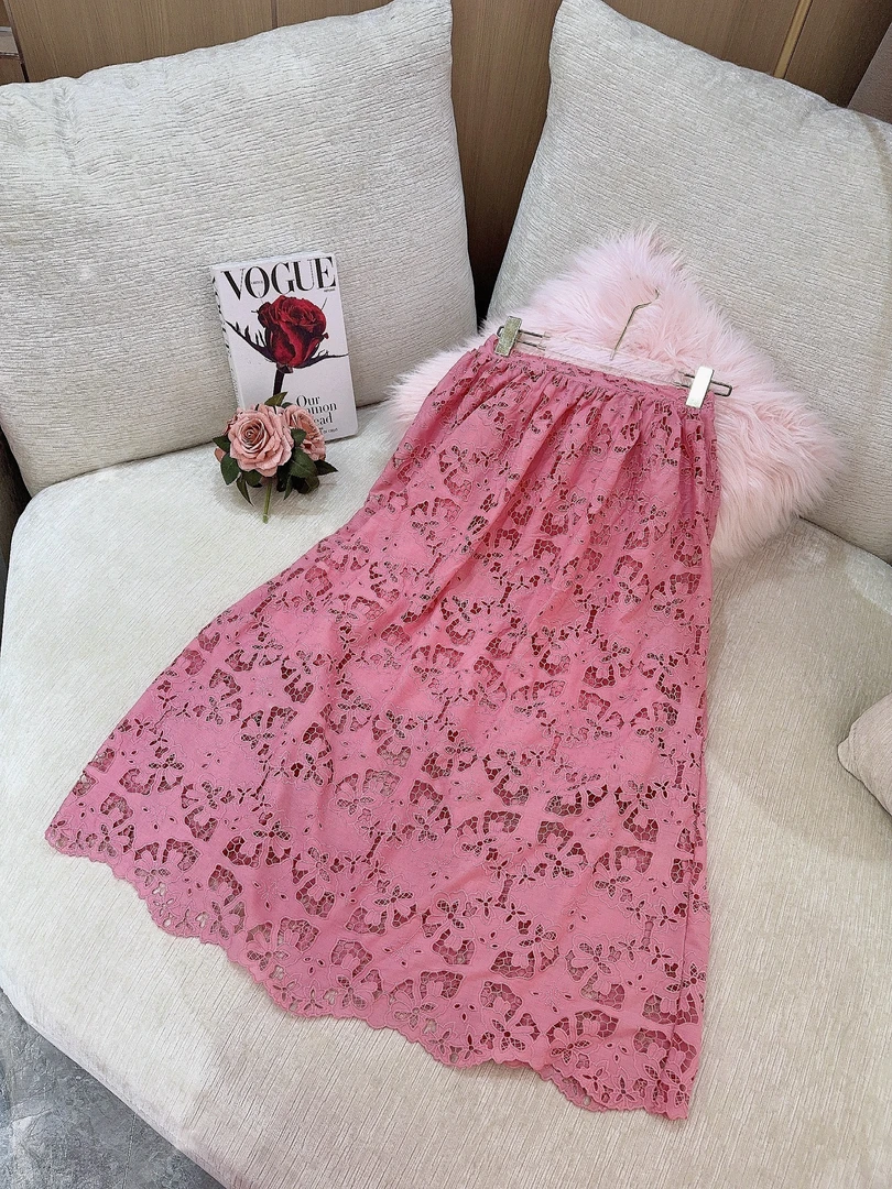 独宠【海鱼低语】冬日甜美高定系列水溶镂空休闲时尚半身裙