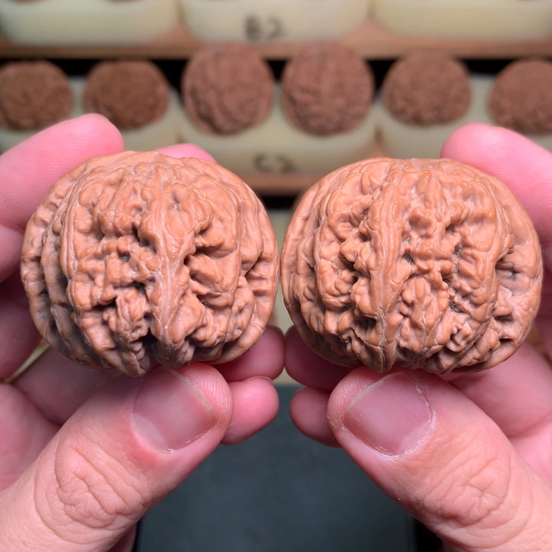 文玩核桃吊坠44球形平谷大粗筋全品56g